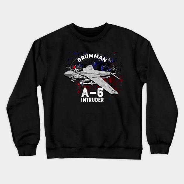 Grumman A-6 Intreduer warplane Crewneck Sweatshirt by aeroloversclothing